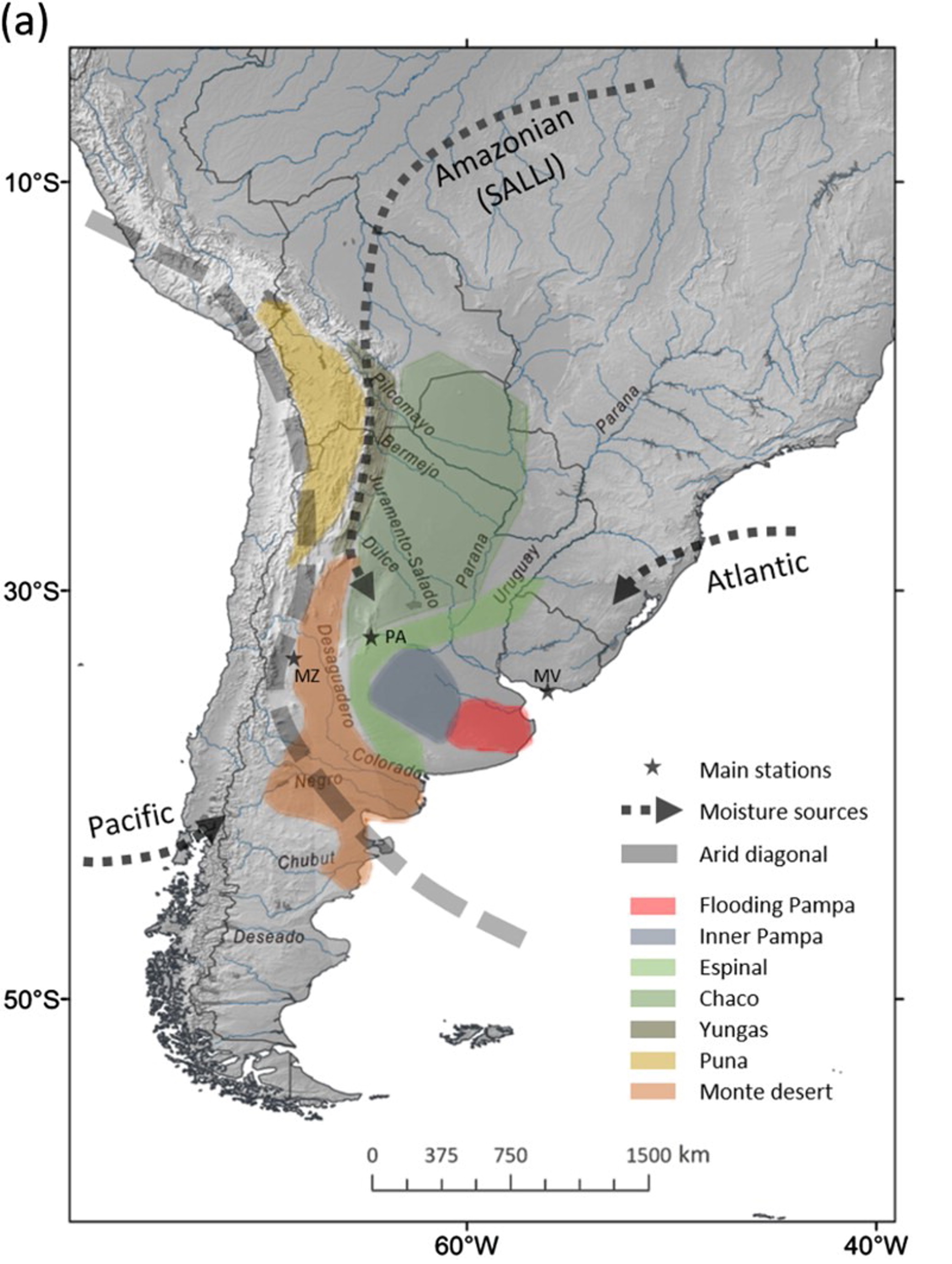 Major ecological zones in Argentina