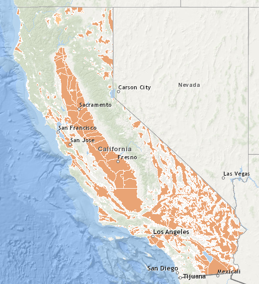 Figure 1. Groundwater basins in California