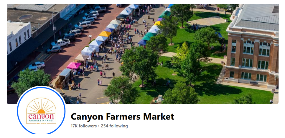 Canyon Farmer’s Market.