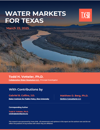 Figure 1. Water Markets for Texas (Votteler et al., 2025)