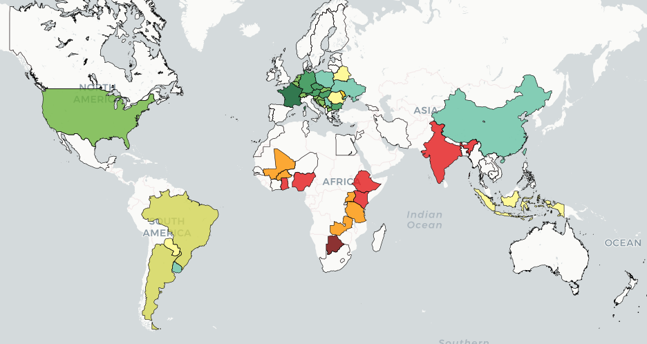 Global yield map atlas