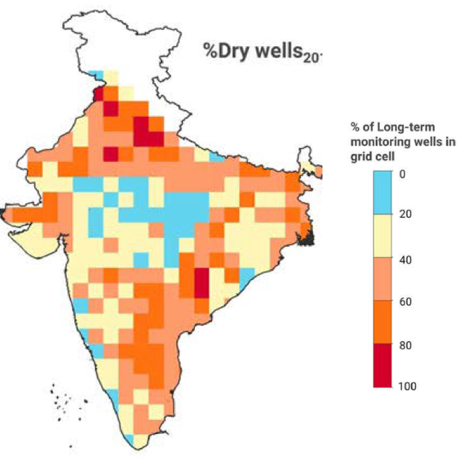 Percent of dry wells 2013-2016