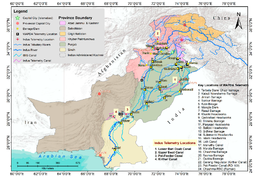 Telemetry location in the Indus Basin Irrigation System