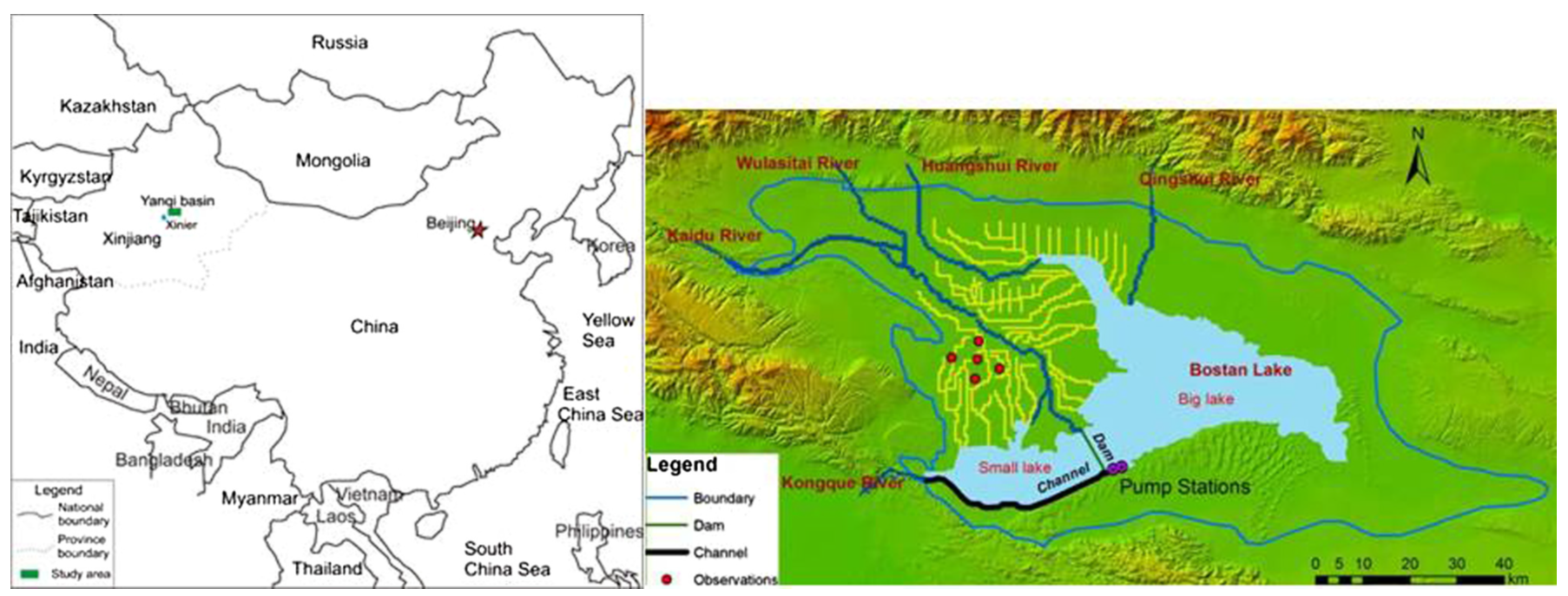 Yanqi Basin, a subbasin of the Tarim Basin, Xinjiang, China